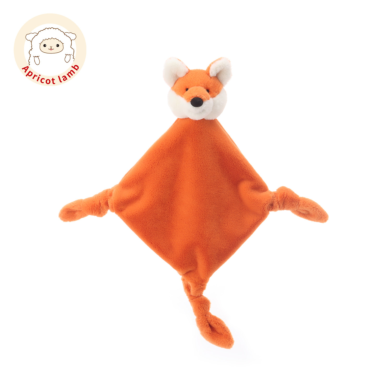 Apricot Lamb瑞可羊狐狸方形安抚巾宝宝安抚玩具公仔玩偶毛绒玩具