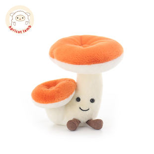 Apricot lamb瑞可羊野生鸡油菌毛绒公仔男女孩生日礼物安抚玩偶