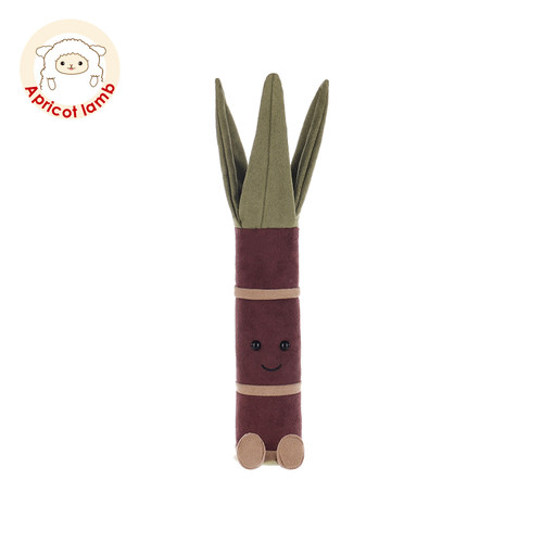 瑞可羊鲜美甘蔗食物毛绒玩具可爱宝宝儿童生日礼物水果玩偶公仔