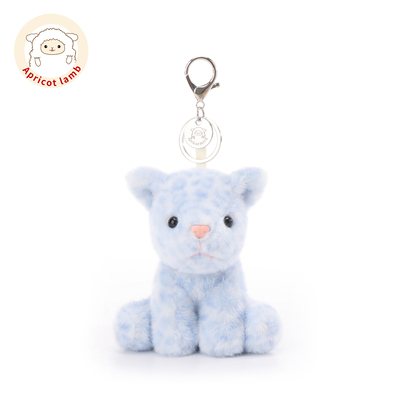 瑞可羊蓝色花豹钥匙扣书包挂件
