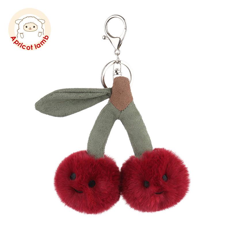 Apricot Lamb鲜美樱桃书包挂件公仔女生钥匙扣可爱玩偶毛绒包挂饰