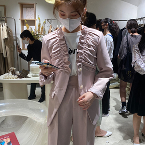 摩登设计感小众重手工西装+西裤