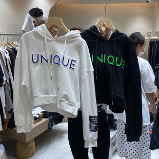 宽松百搭工装 bm连帽炸街卫衣女2025年秋季 长袖 韩版 上衣ins潮 新款