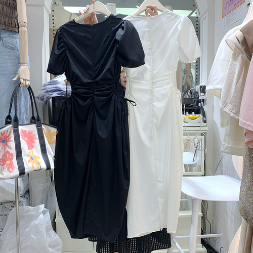 摩登时尚水溶丝露腰连衣裙女夏装