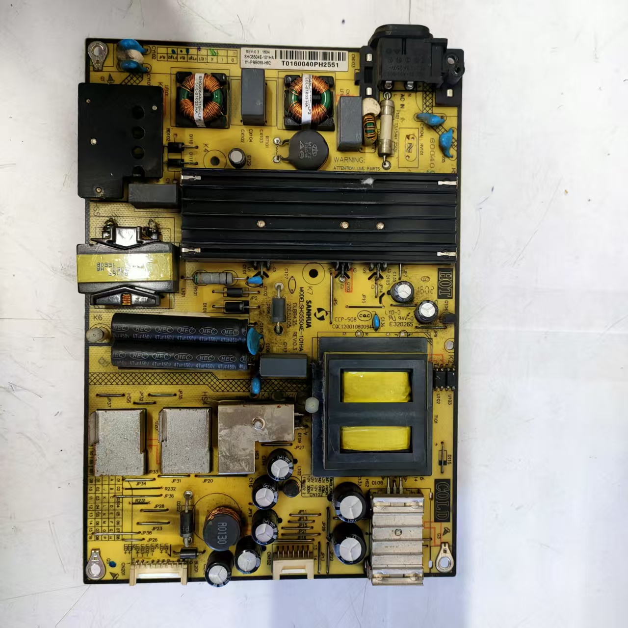 原装拆机TCL B55A758U 电源板SHG5504E-101HA 81-PBE055-H92