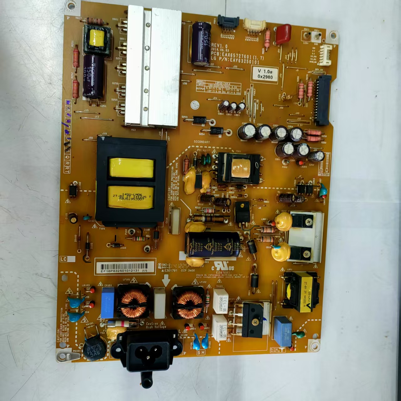 原装拆机LG 42UB8280-CH电源板EAX65727601(1.7) LGP42-14UL6