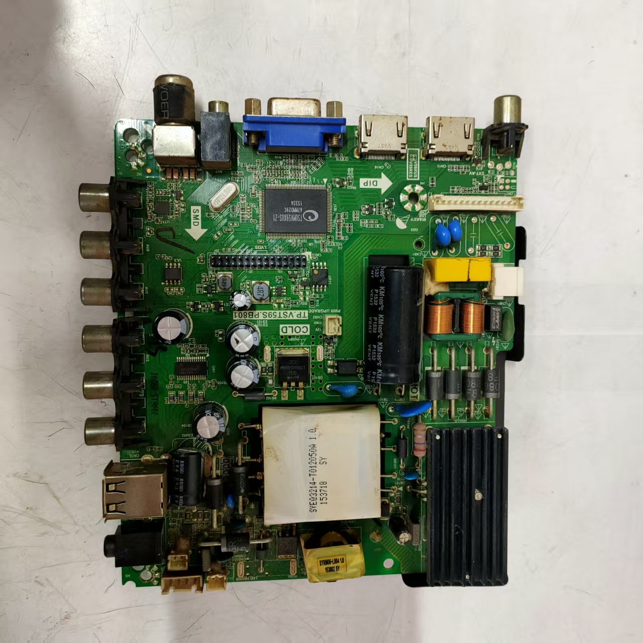 原装拆杂牌三合一42寸主板TP.VST59S.PB801  电压48v-76v*2 360MA