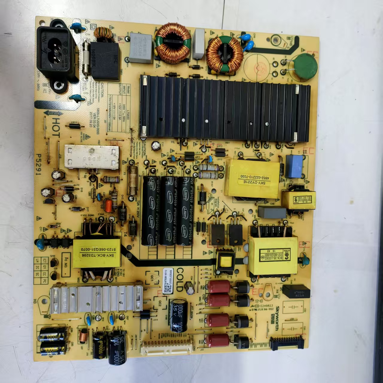 原装拆机创维65K5C 65V20 65G5电源板5800-L7U033-0000实图