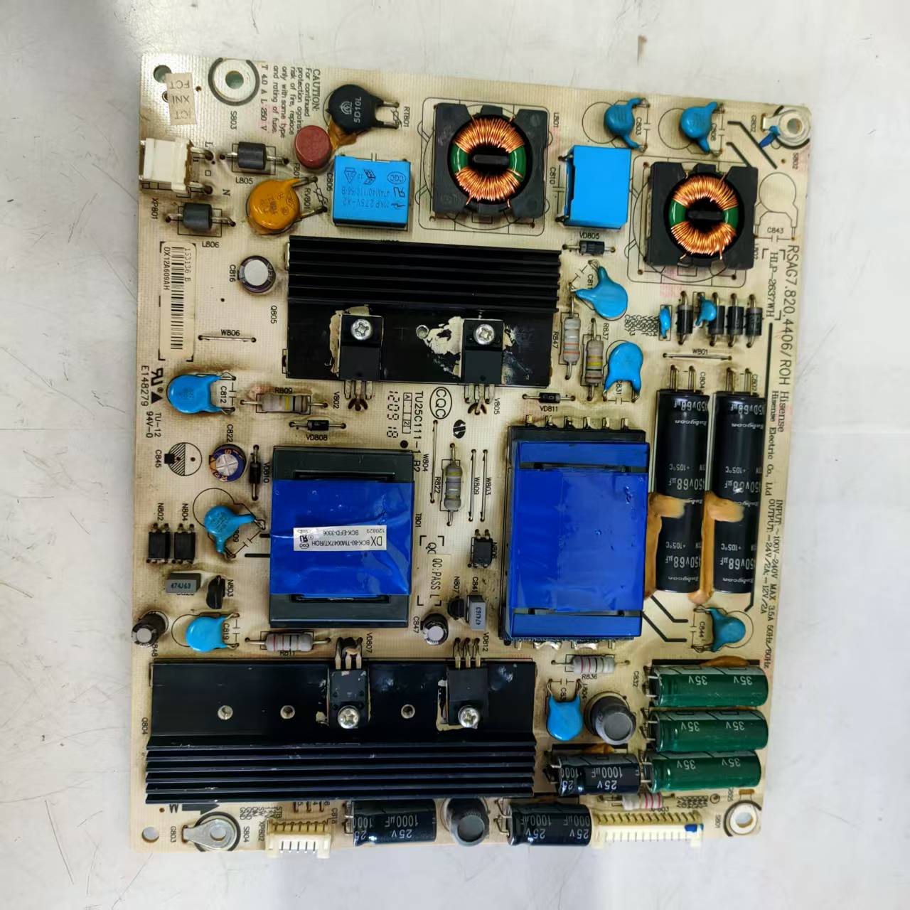 原装海信LED39K300J电源板RSAG7.820.4406 HLP-2637WH双电容 7 14