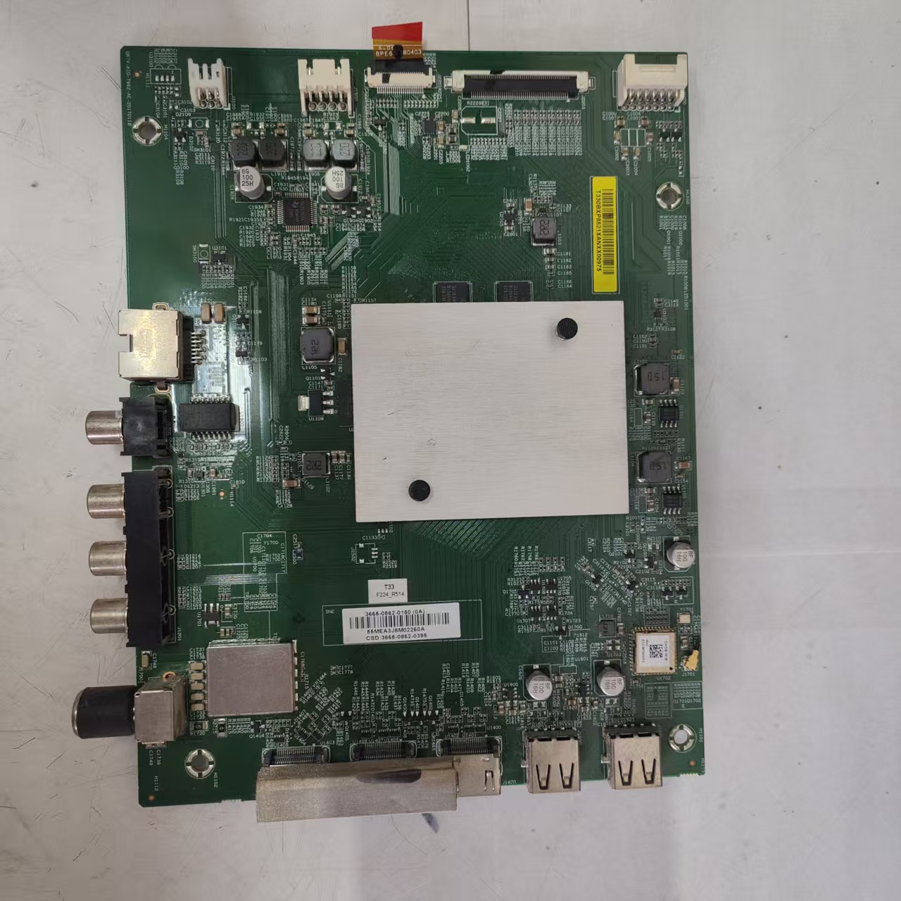 拆机小米L65M5-AD主板DKTV-AIO-T962-AE-20170118屏HV650QUB-N90