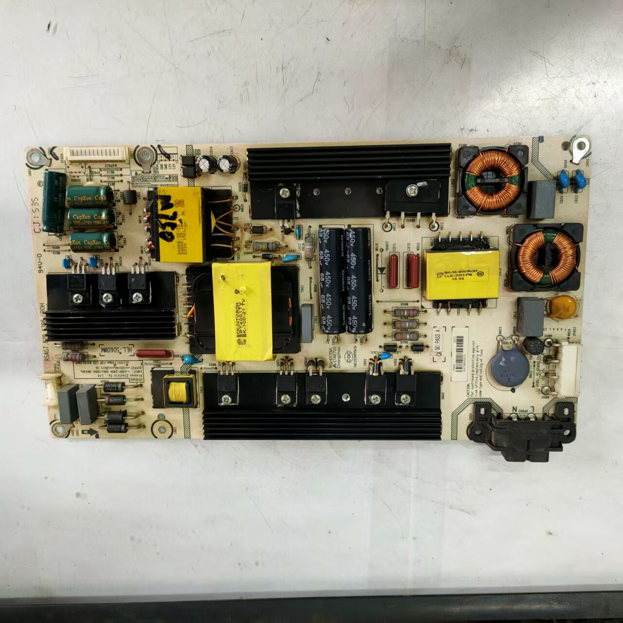原装拆机海信LED55EC520UA电源板RSAG7.820.6396 4针 14针 双电容