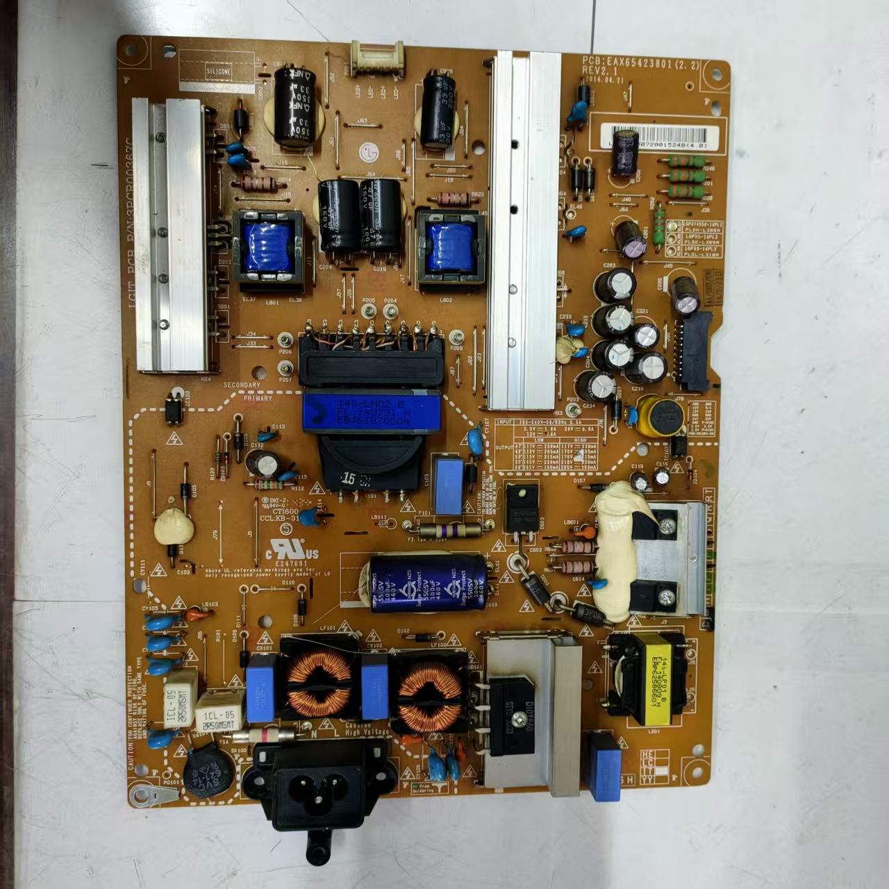 LG 47LB5610-CD电源板 EAX65423801(2.2) LGP474950-14PL2 REV2.1