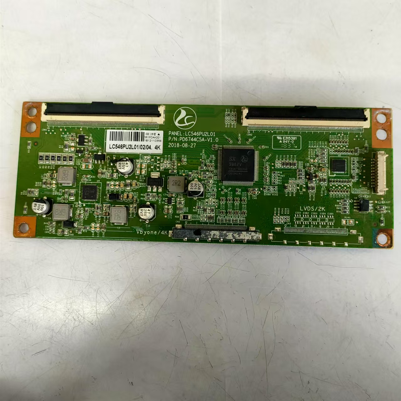 原装拆机熊猫PPTV-55VU4逻辑板 LC546PU2L01 PD6744C5A-V1.0 4K