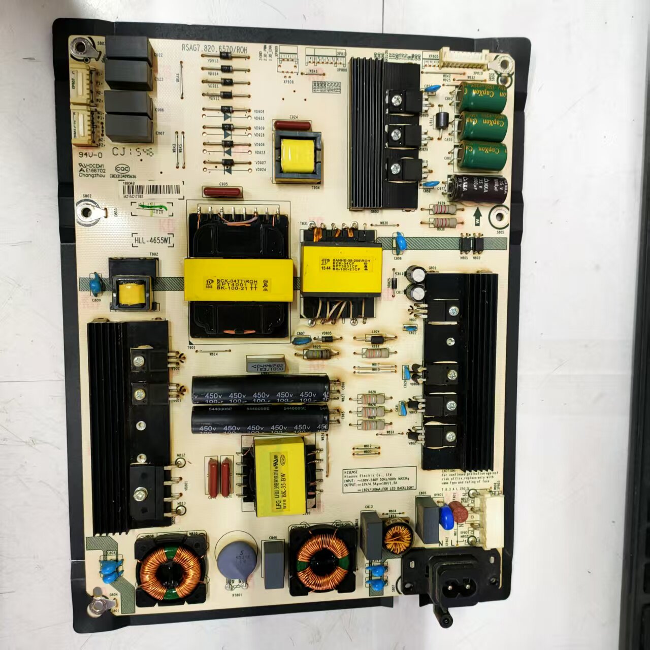 海信LED55M5600UC55EC720US电源板RSAG7.820.6570 HLL-4655WI实物