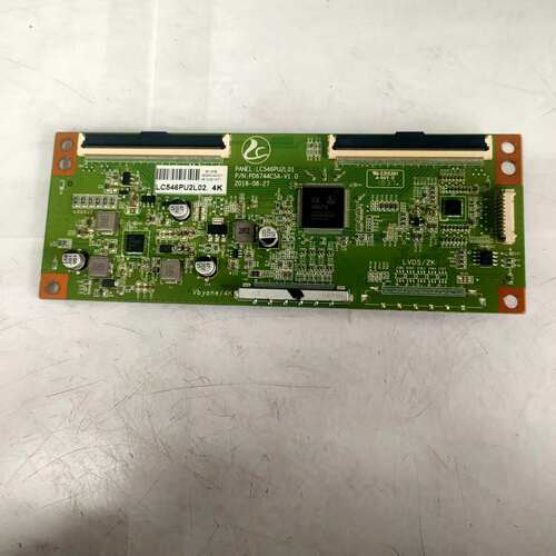 原装拆机PTV-55VU4逻辑板 PD6744C5A-V1.0 白条码LC546PU2L02 4K
