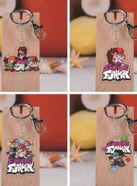 friday night funkin星期五夜放克游戏周边新款亚克力钥匙扣挂件