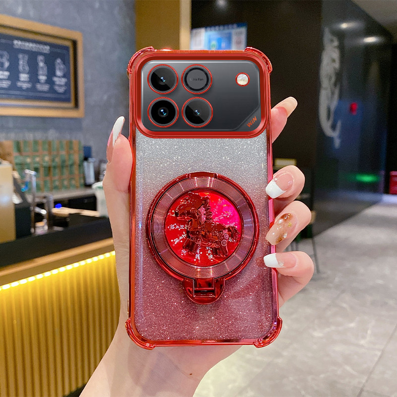 荣耀WIN手机壳新年款马上有钱气囊防摔全包软壳适用HONORWI