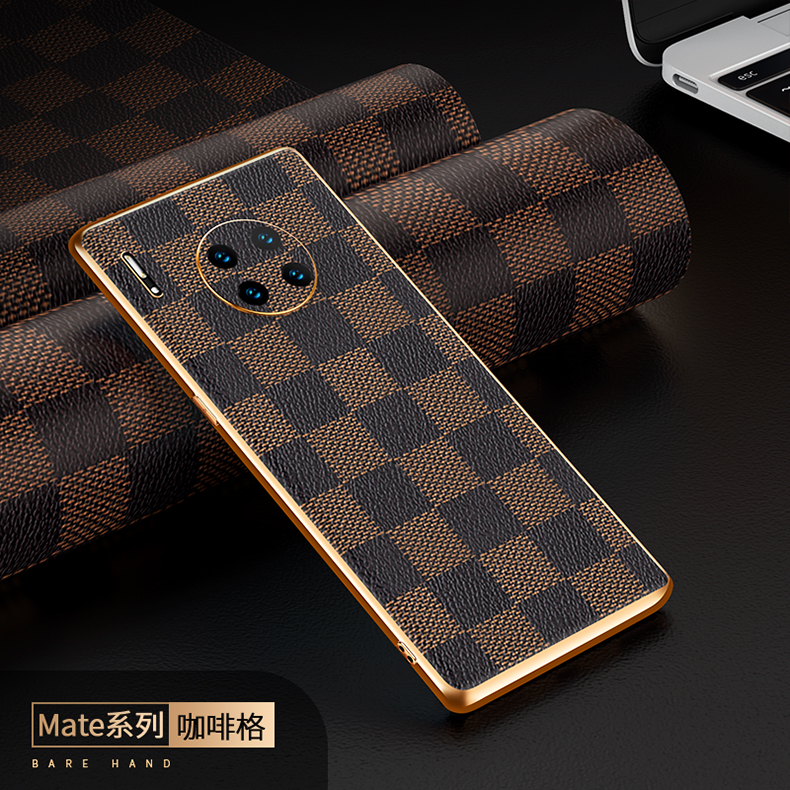 华为Mte30Pro手机壳高端电镀huaweimate40皮革保护套适用mate30epro高端奢华商务防摔60格局新款超薄男士皮套
