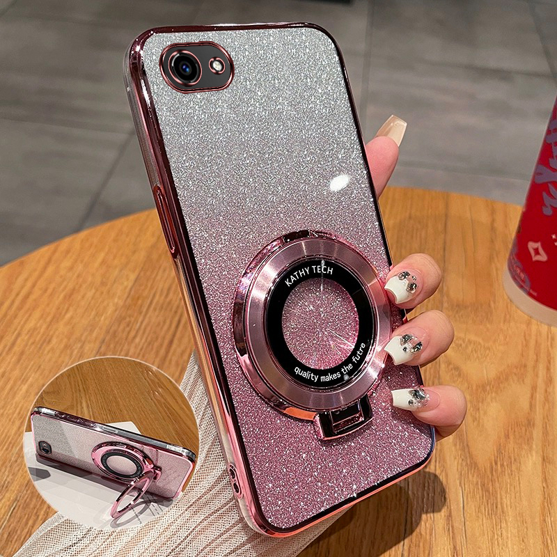 vivoY83新款手机壳高端渐变闪粉时尚适用步步高y81s创意磁吸支架全包超薄透明软壳vivoy83A防摔奢华女保护套