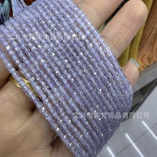 2mm切面锆石方糖正方形刻面方粒串珠diy项链饰品配件荧光 20252