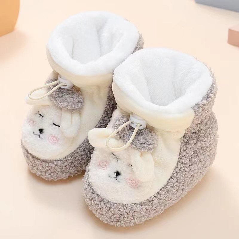 加绒婴儿鞋子软底棉鞋