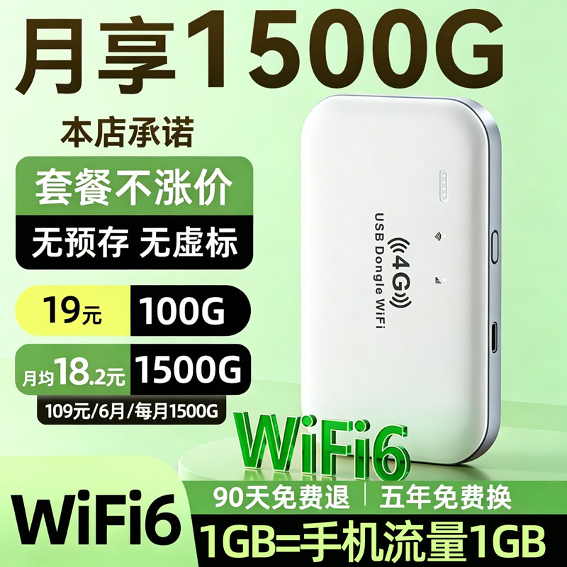 【讯唐官方】随身wifi无线网络2026新款无限速全国通用流量移动宽带携带wifi6车载正品官方旗舰店wi-fi热销榜