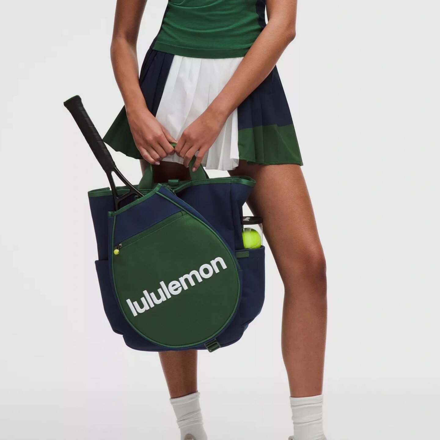 lululemon帆布网球运动双肩背包图片