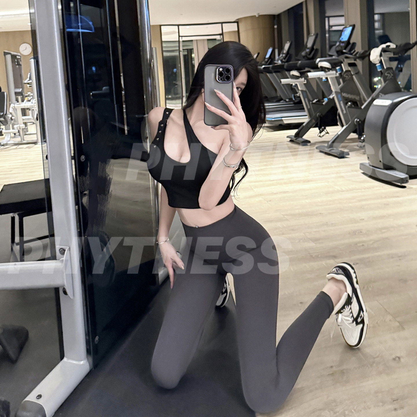 PHYTNESS 2025新款裸感高腰提臀收腹瑜伽长裤