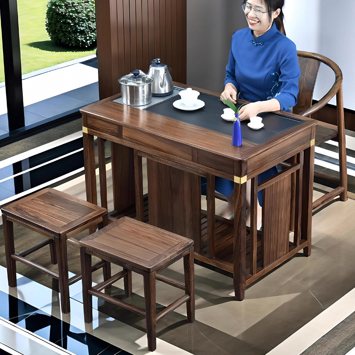 茶台朴房多功能茶桌小户型