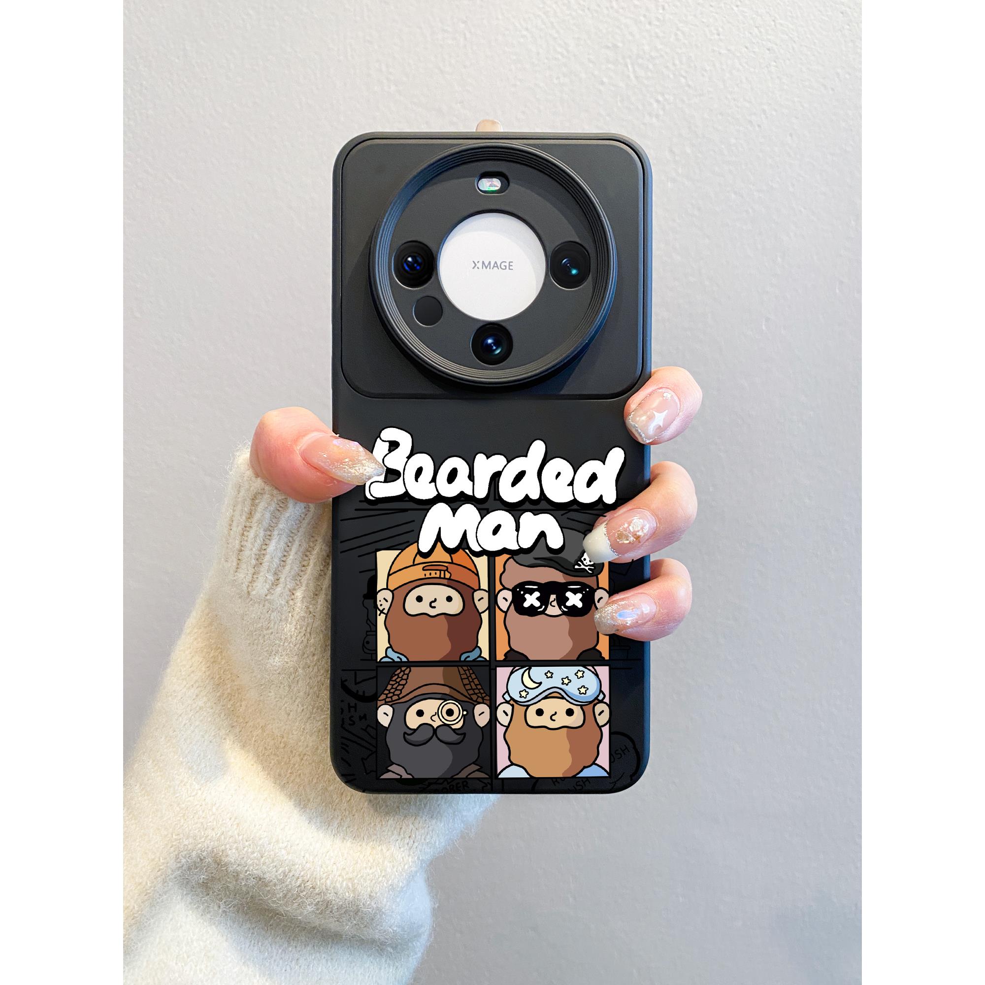 不撞款适用于华为mate60pro手机壳全包镜头mate70新款液态硅胶m40pro小众潮牌防摔mate50原创大视窗撞色pro+