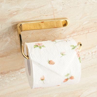 纸巾架卷筒卫生纸盒免打孔厕所化妆室卫生纸架创意简约金色抽取式