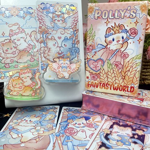 正版【Polly的猫咪塔罗王国3.0】国产·塔罗近韦特·新手··黑芯