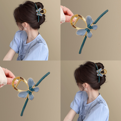 碧落蓝蝶蝴蝶抓夹2025新品鲨鱼夹