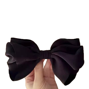 新款法式复古蝴蝶结发夹后脑勺高级感小众设计甜美顶夹旅行弹簧夹