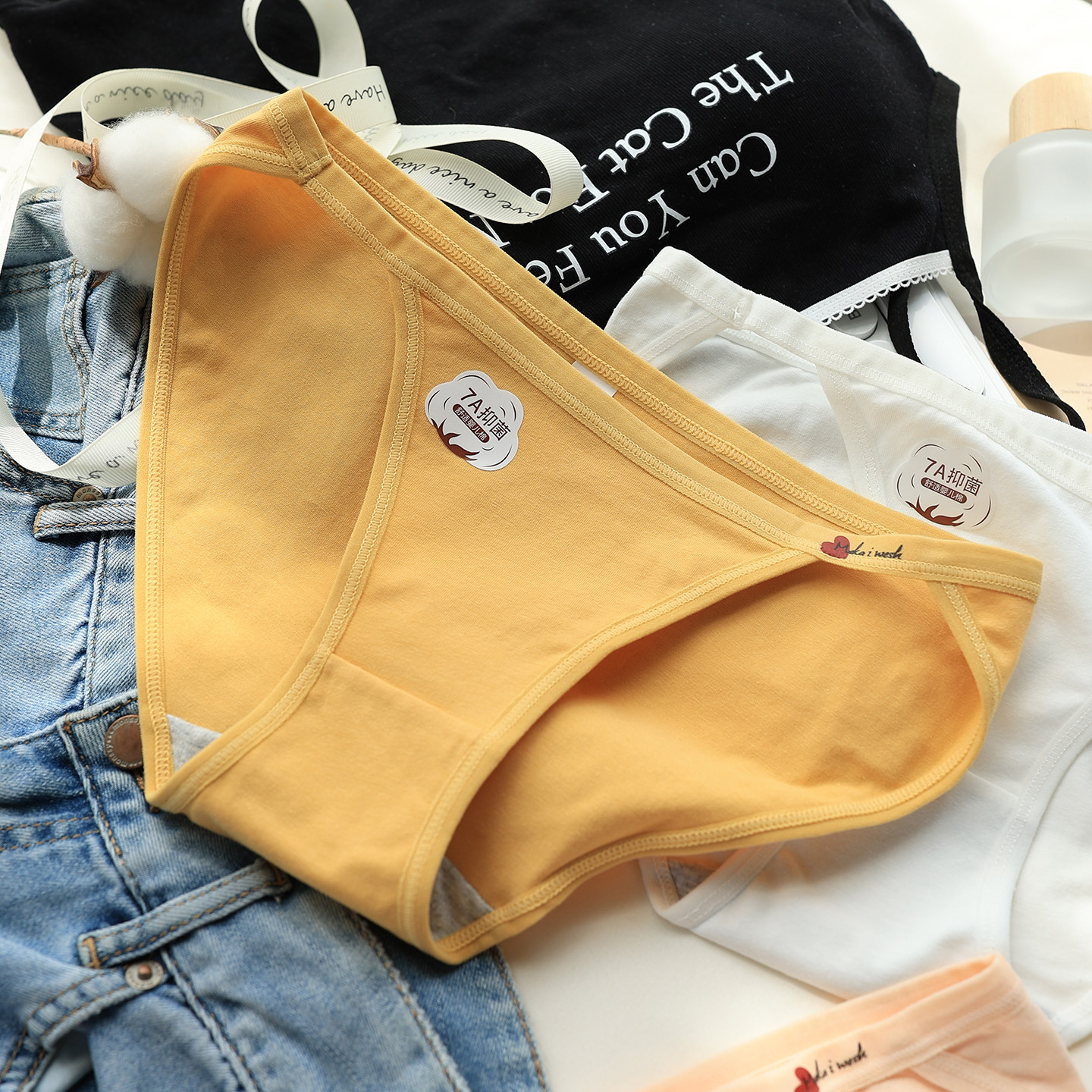 【性感高开叉】低腰纯棉女士内裤7a全棉抑菌裆夏款薄少女学生短裤,女士内衣/男士内衣/家居服,女三角裤,淘宝优惠券,粉丝福利购,淘宝优惠卷