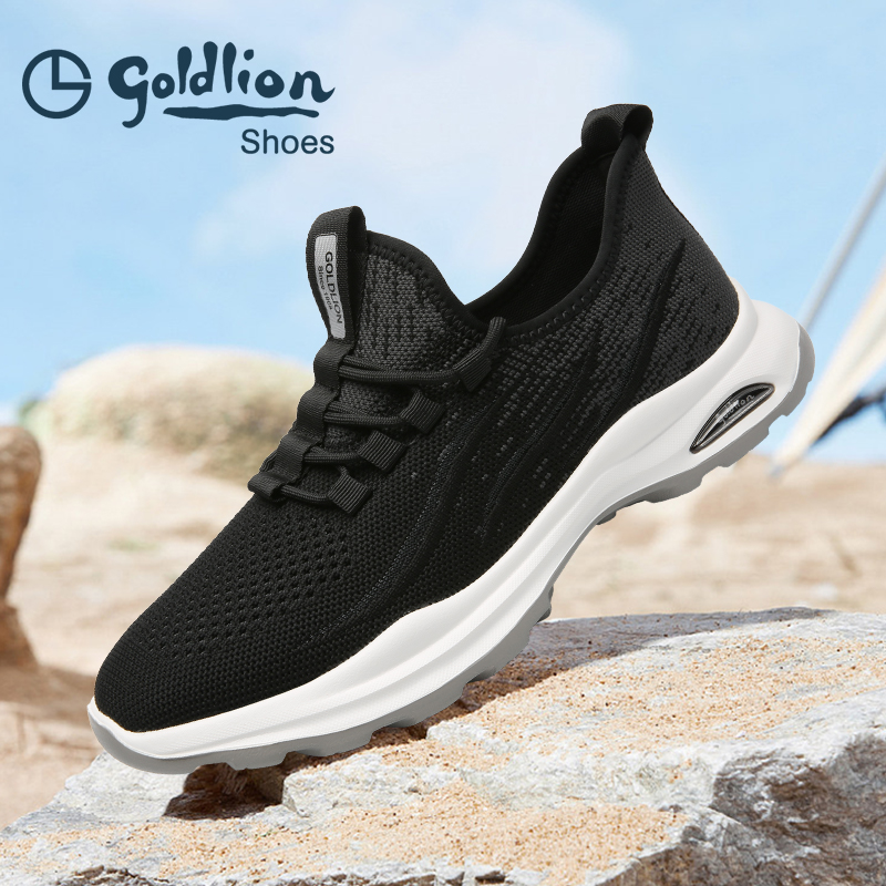 飞织男鞋金利来透气时尚休闲