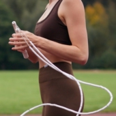 XROPE长柄初学长手柄7mm直径ABS硬珠专业花式 硬珠节花样竹节跳绳