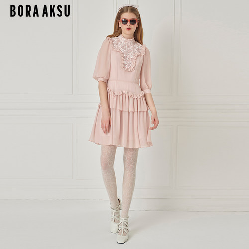 BORAAKSU荷叶边连衣裙