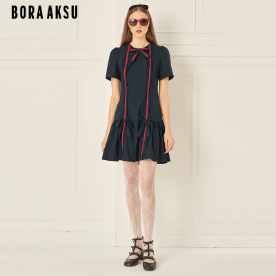 BORAAKSU装饰褶裥连衣裙