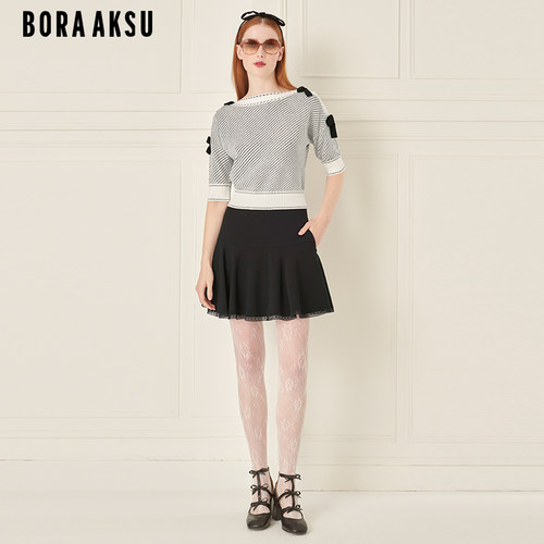 BORAAKSU斜纹针织套头衫