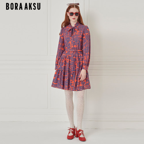 BORAAKSU甜美印花连衣裙