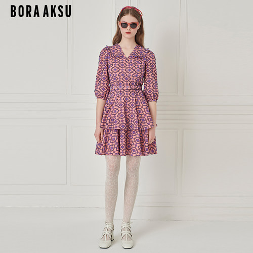 BORAAKSU刺绣工艺连衣裙