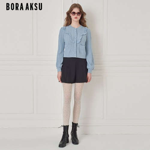 BORAAKSU镂空肌理针织开衫