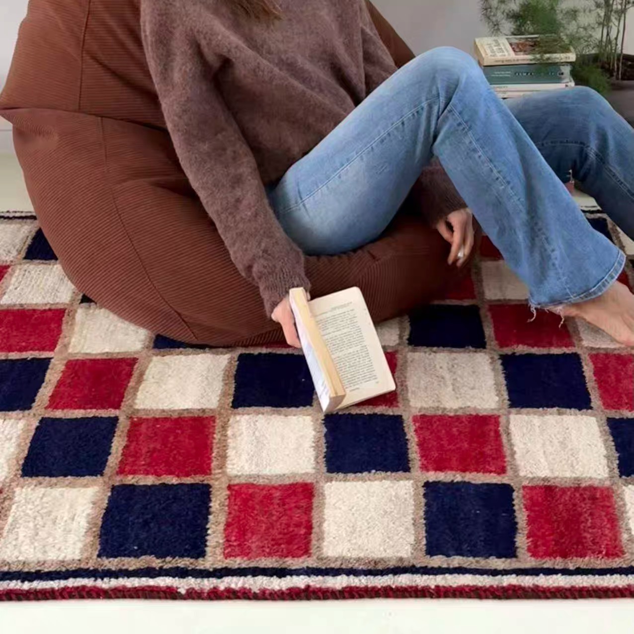 WOVENTALES天织中东进口手工羊毛Shiraz现代民族地毯180x108