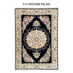 WOVENTALES天织中东进口原装 Tabriz地毯145x100 手工羊毛加丝经典