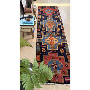 WOVENTALES天织中东进口手工羊毛Shiraz波斯民族地毯227x63