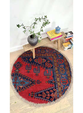 WOVENTALES天织中东进口手工羊毛波斯Wiss地毯140x140