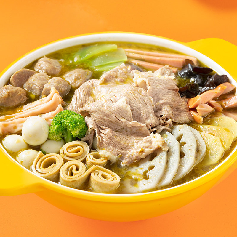 三顾冒菜酸汤底料200g四川冒菜底料酸菜鱼酸汤肥牛火锅冒菜调料包