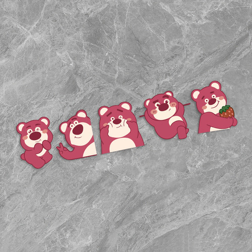 草莓熊电动车贴纸汽车装饰