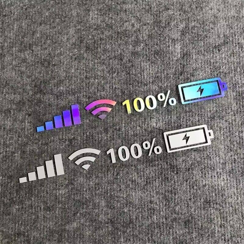 WIFI信号电量100%车贴